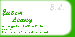 eutim leany business card